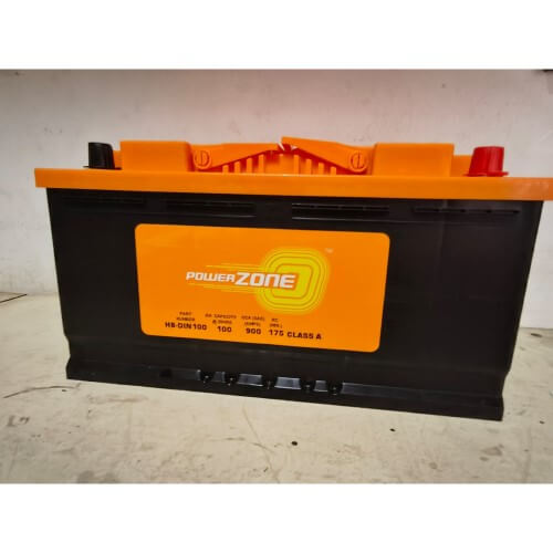 Powerzone battery DIN 100