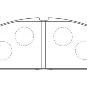 Toyota Starlet, Corolla 100, Carina Front Brake Pads