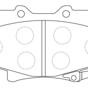 Lexus LX450, Toyota Landcruiser 80 Front Brake Pads