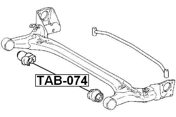 Toyota Fielder/Axio/Allion Rear Axle Bush TAB-074 - Image 2